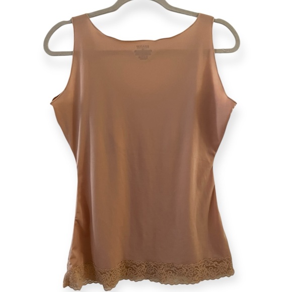 SPANX intimate shapewear tank sleeveless nude lace trim womens 1X comfort plus - Picture 2 of 5